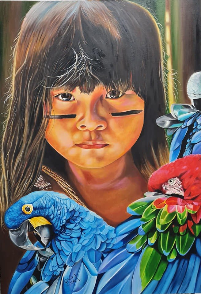   OLHARES DA AMAZÔNIA: Artista plástica Edna Costa expõe no hall da Assembleia Legislativa