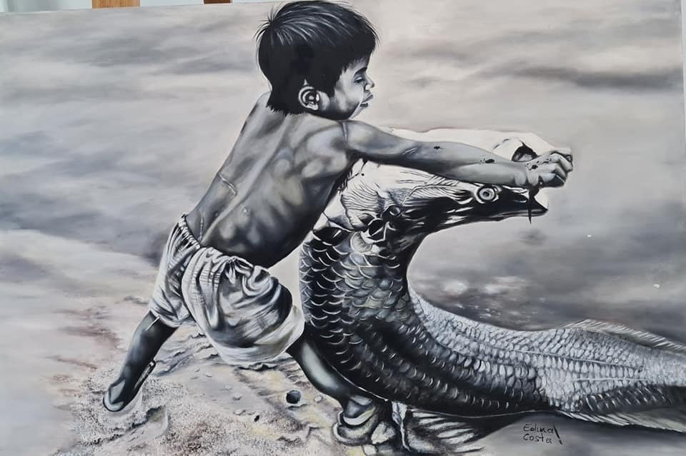 OLHARES DA AMAZÔNIA: Encerra nesta sexta exposição da artista plástica Edna Costa na ALE