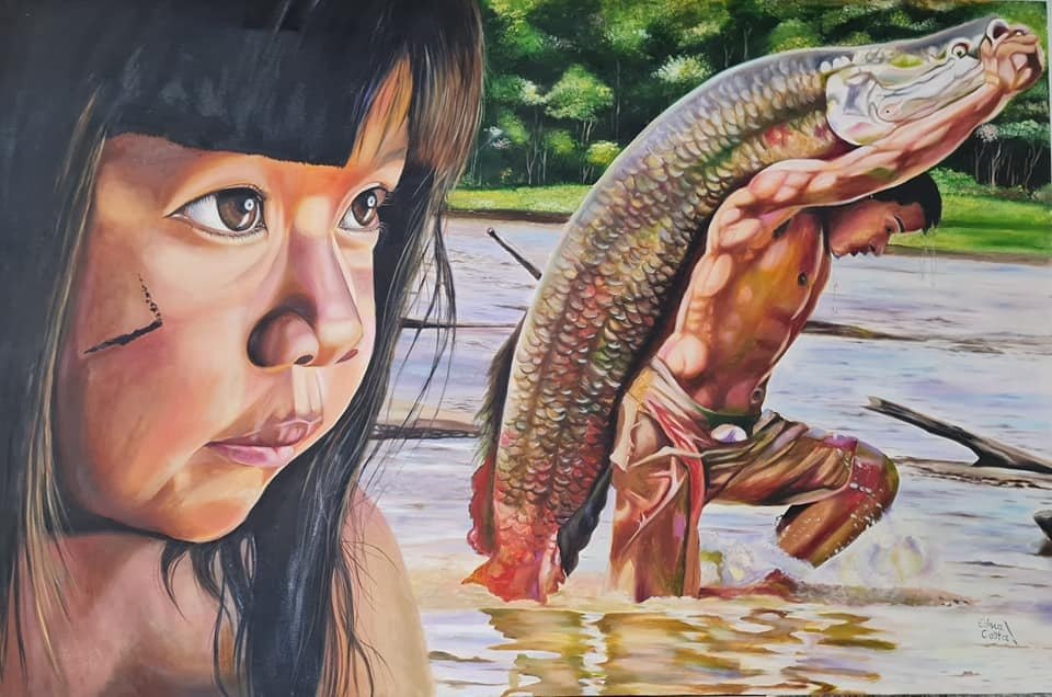 OLHARES DA AMAZÔNIA: Encerra nesta sexta exposição da artista plástica Edna Costa na ALE