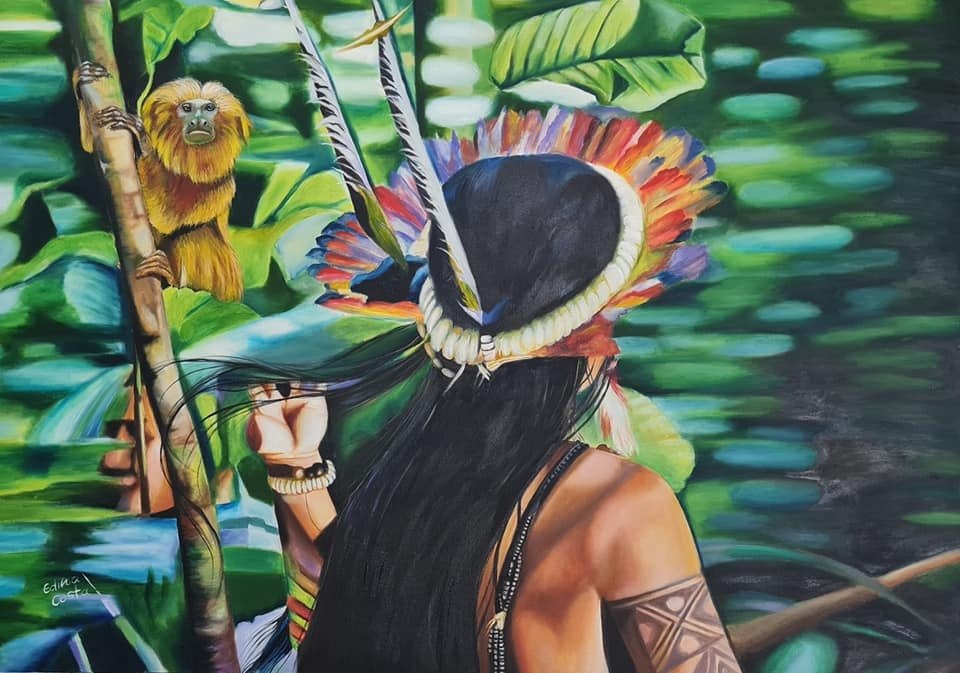 OLHARES DA AMAZÔNIA: Encerra nesta sexta exposição da artista plástica Edna Costa na ALE