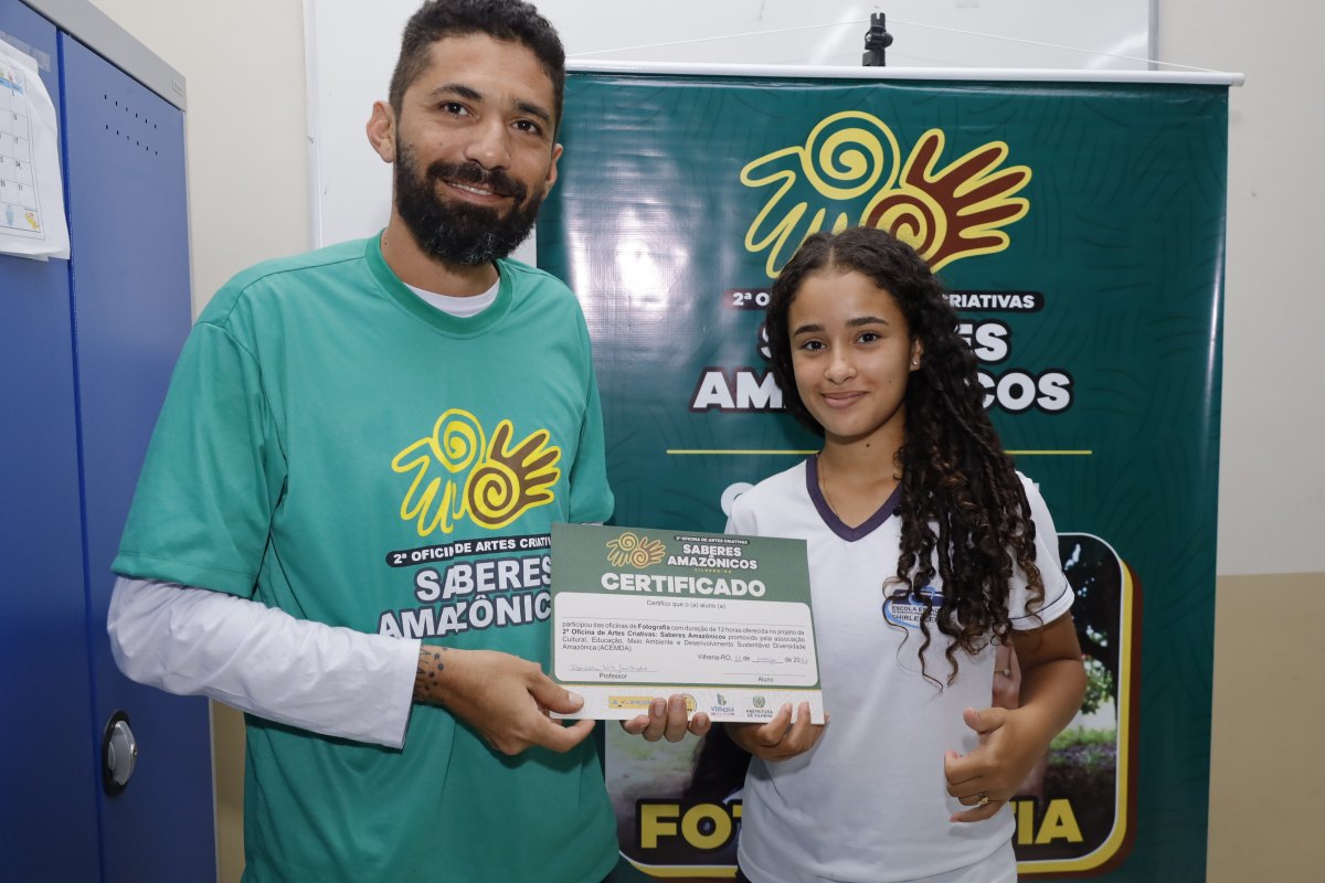 ACEMDA: Alunos de escola estadual de Vilhena participam de Oficina de Fotografia