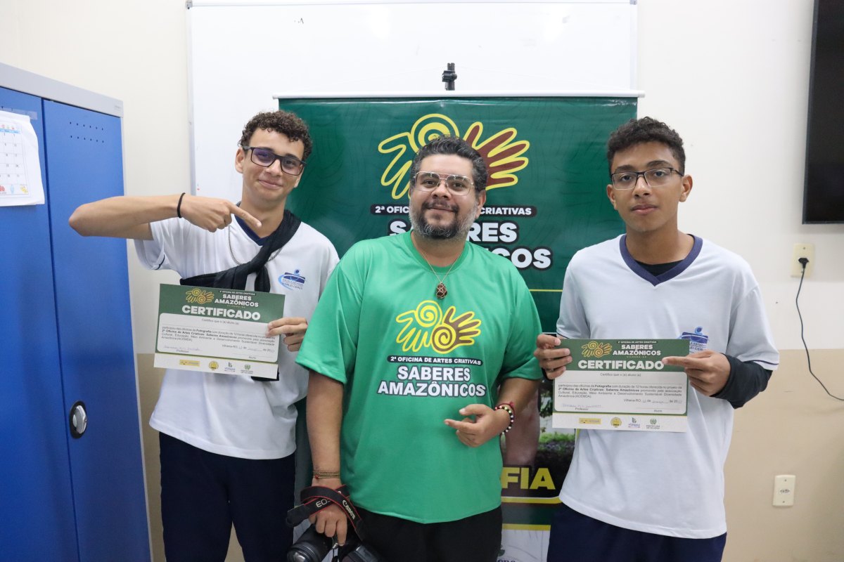ACEMDA: Alunos de escola estadual de Vilhena participam de Oficina de Fotografia