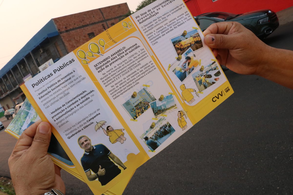 SETEMBRO AMARELO: Deputado Alex Silva promove pit stop de conscientização contra o suicídio