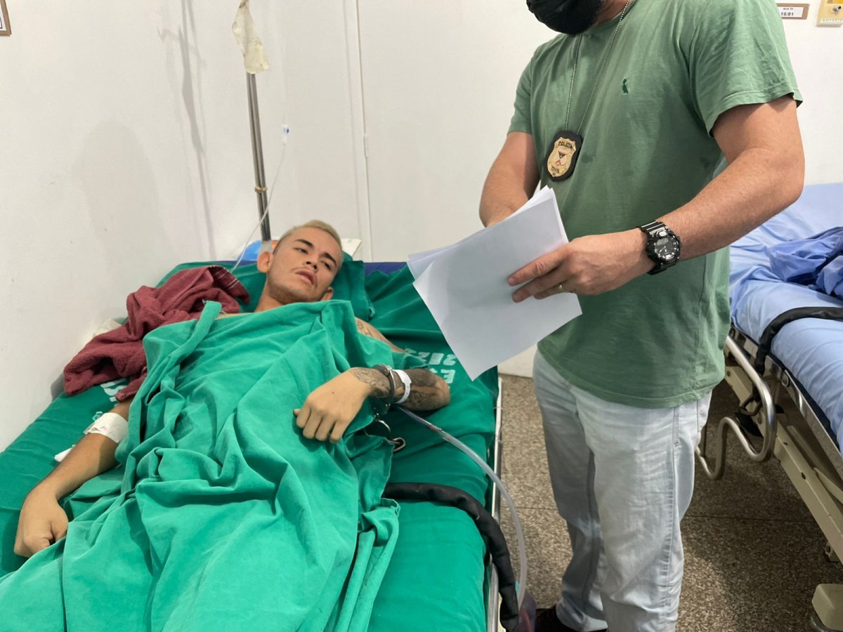 LATROCÍNIO TENTADO: Polícia Civil prende acusado de atirar no rosto de vigilante em superatacado