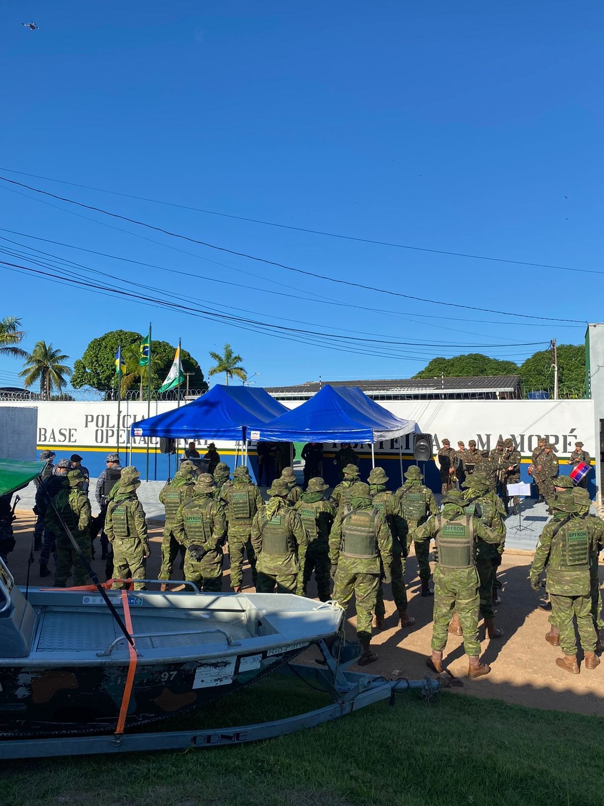 SEGURANÇA: Base Operacional do BPFRON é oficialmente  inaugurada em Nova Mamoré