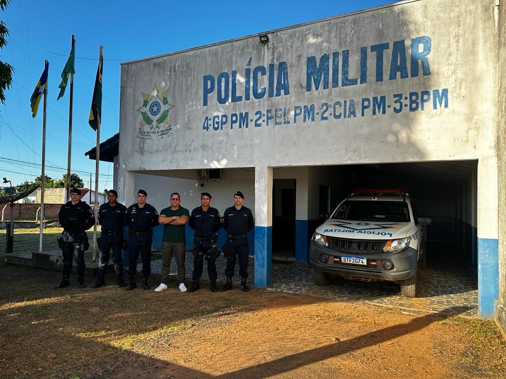 INVESTIMENTOS: Secretário da Sesdec visita unidades de segurança pública localizadas em distritos de RO