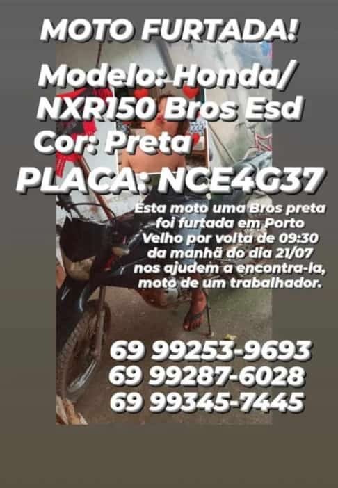 VEJA VÍDEO: Ladrão furta motocicleta Bros em frente a clínica médica no Centro