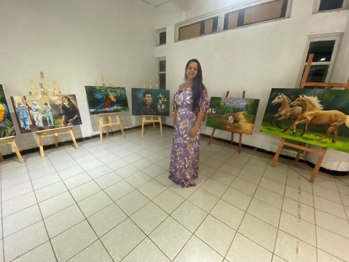 EXPOSIÇÃO: Artistas de Nova Mamoré exibem talento na Casa de Cultura Ivan Marrocos 