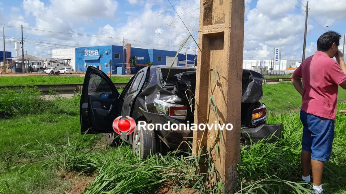 COLISÃO: Forte batida envolvendo táxi de Humaitá é registrada na BR-364