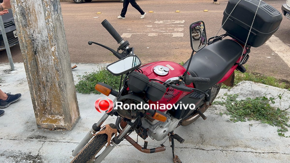 VÍDEO: Mulher em carro avança preferencial e causa acidente com motociclista 