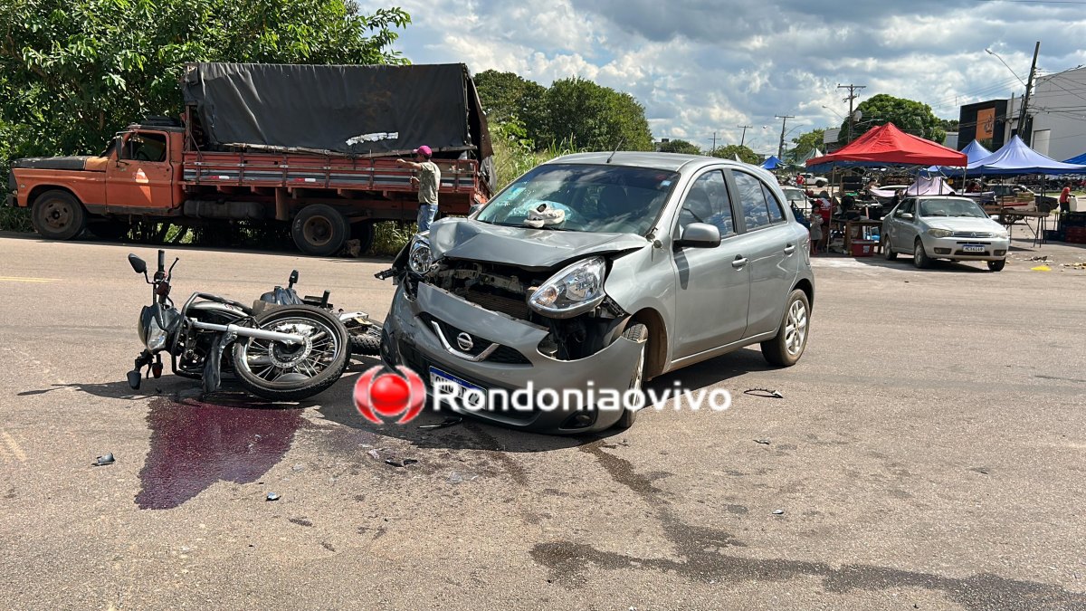 FORTE COLISÃO: Condutor de Falcon fica em estado grave após acidente na feira livre 