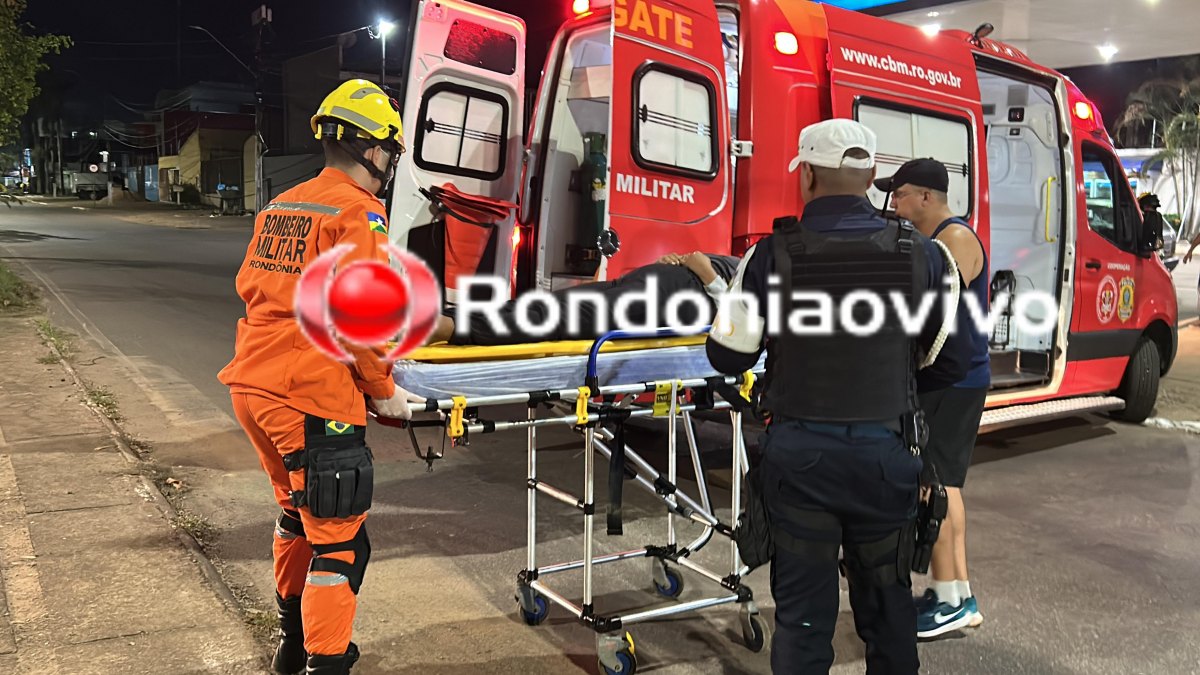 NA ROTATÓRIA: Cabeleireira é vítima de acidente entre moto e carro em frente ao Skate Parque 