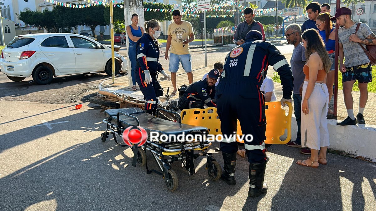NÃO SUPORTOU: Morre motociclista vítima de grave acidente em frente a Catedral 