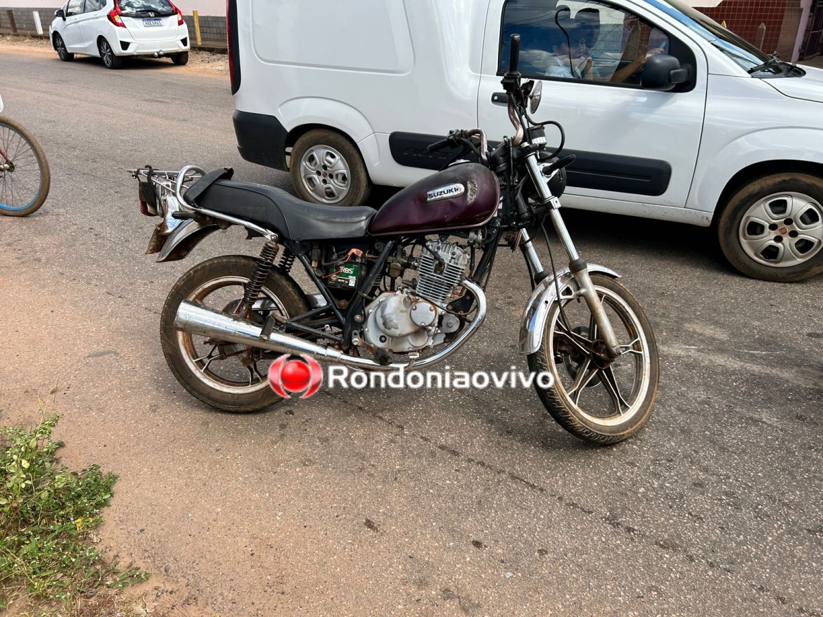 ATROPELOU: Mulher avança cruzamento e deixa motociclista gravemente ferida