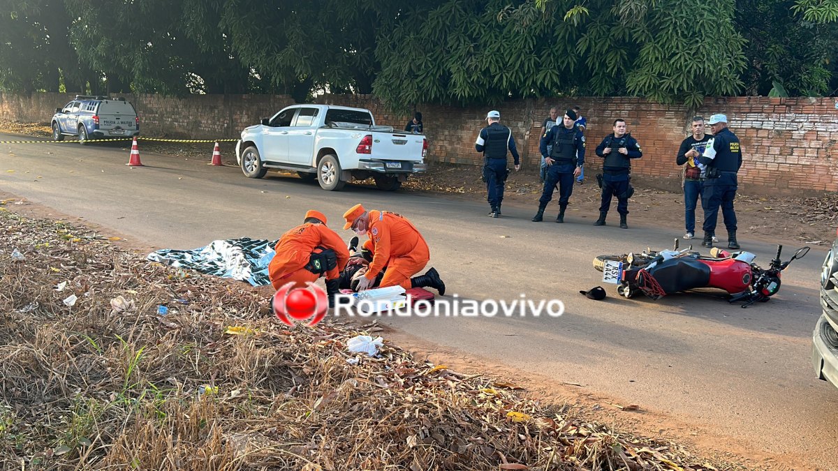 TRAGÉDIA: Motociclista morre e passageiro fica em estado grave após acidente na capital