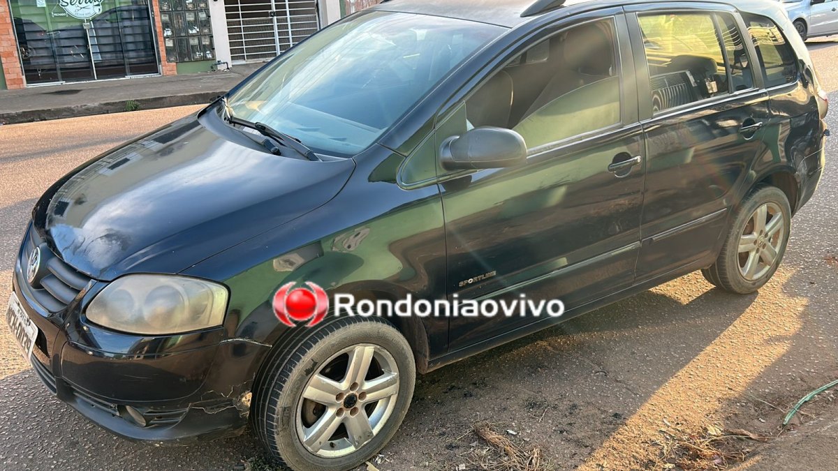 VÍDEO: Mulher em moto sofre fratura após bater na traseira de carro