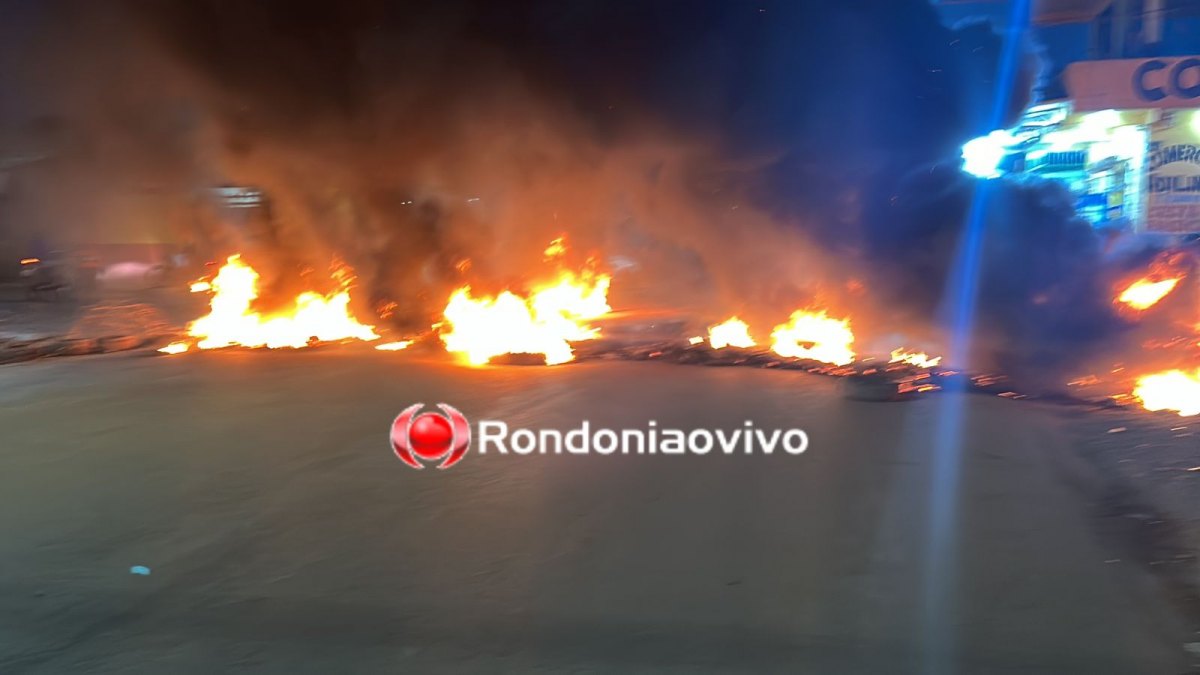 VÍDEO: Moradores fazem manifestação por melhorias e colocam fogo em pneus