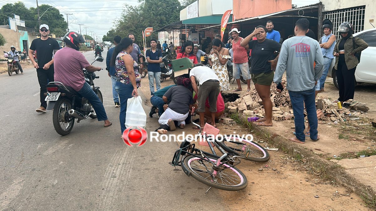 INDO PARA ESCOLA : Menina fica em estado gravíssimo ao ser atropelada por duas motos 