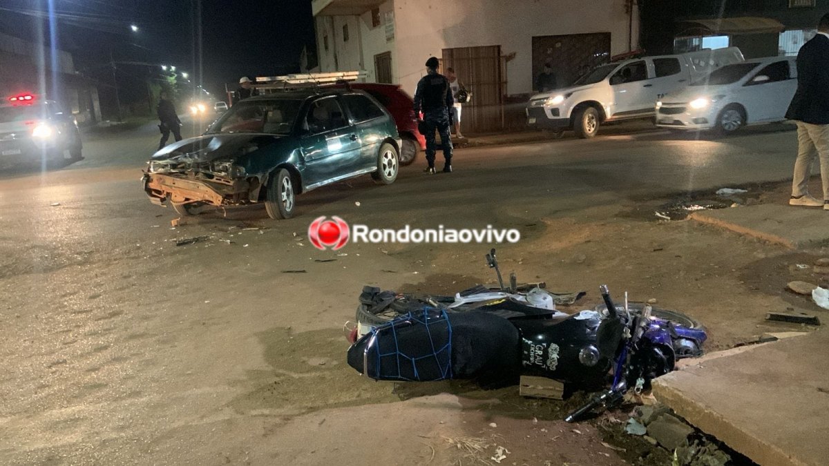 ASSISTA: Vídeo mostra grave batida entre moto e carro na Vila Mariana 