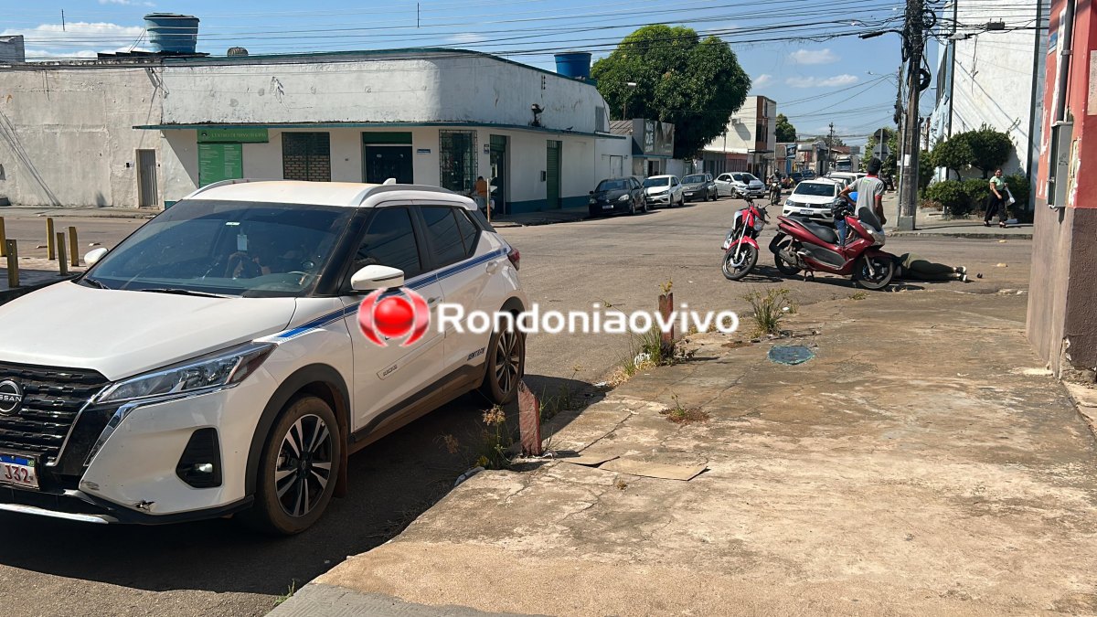 VÍDEO: Taxista avança preferencial e atropela mulher em motocicleta