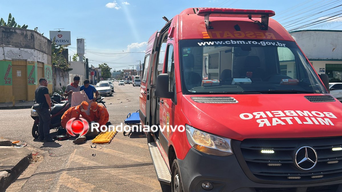 VÍDEO: Taxista avança preferencial e atropela mulher em motocicleta