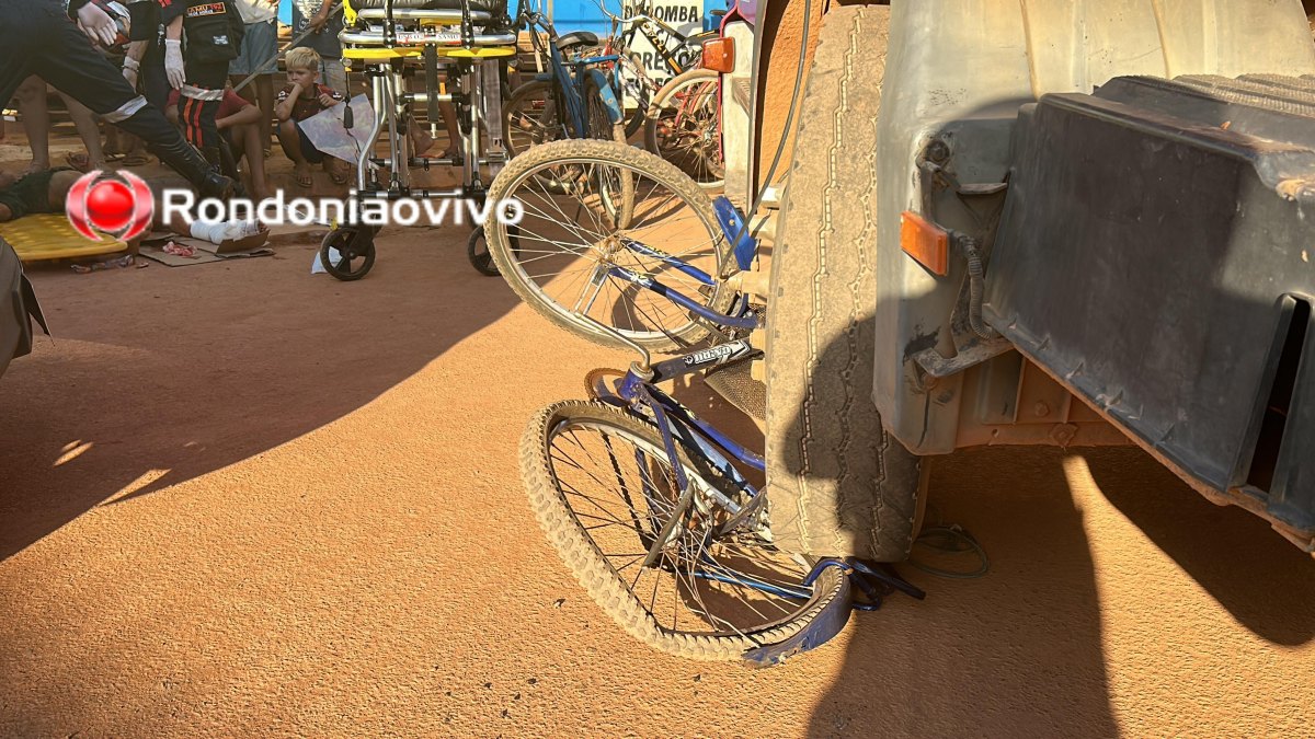 NA AMADOR: Menina de 13 anos tem perna dilacerada em gravíssimo atropelamento