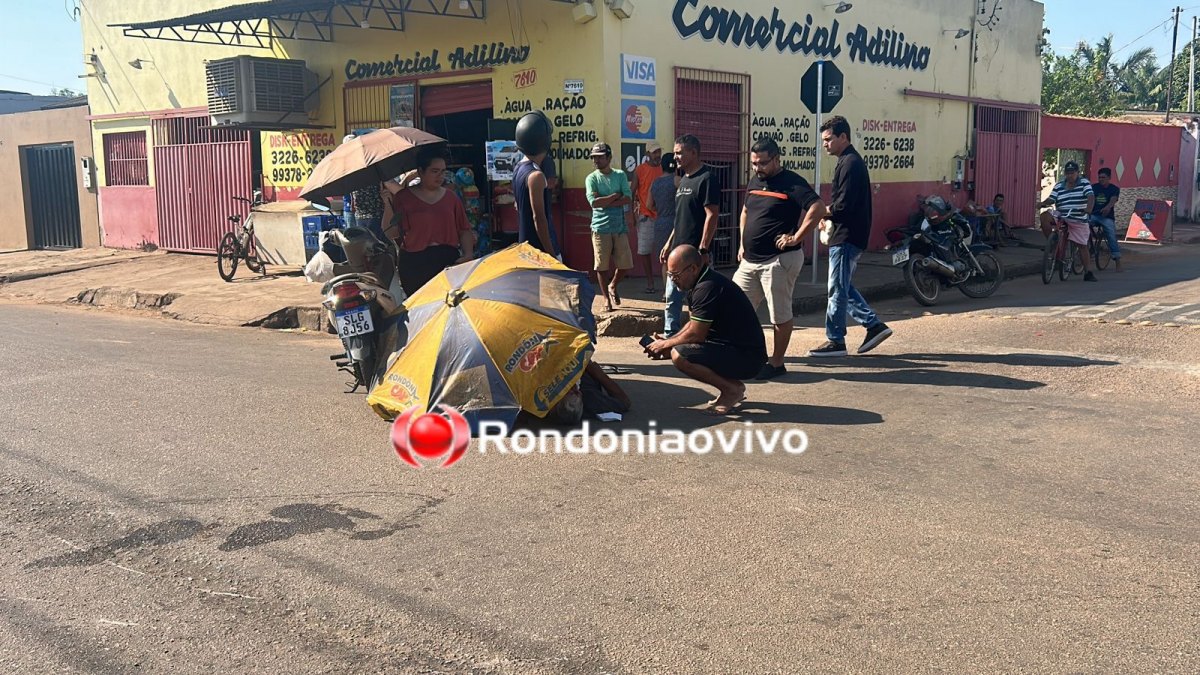 VÍDEO: Idoso sofre grave acidente ao avançar preferencial e bater em carro de App