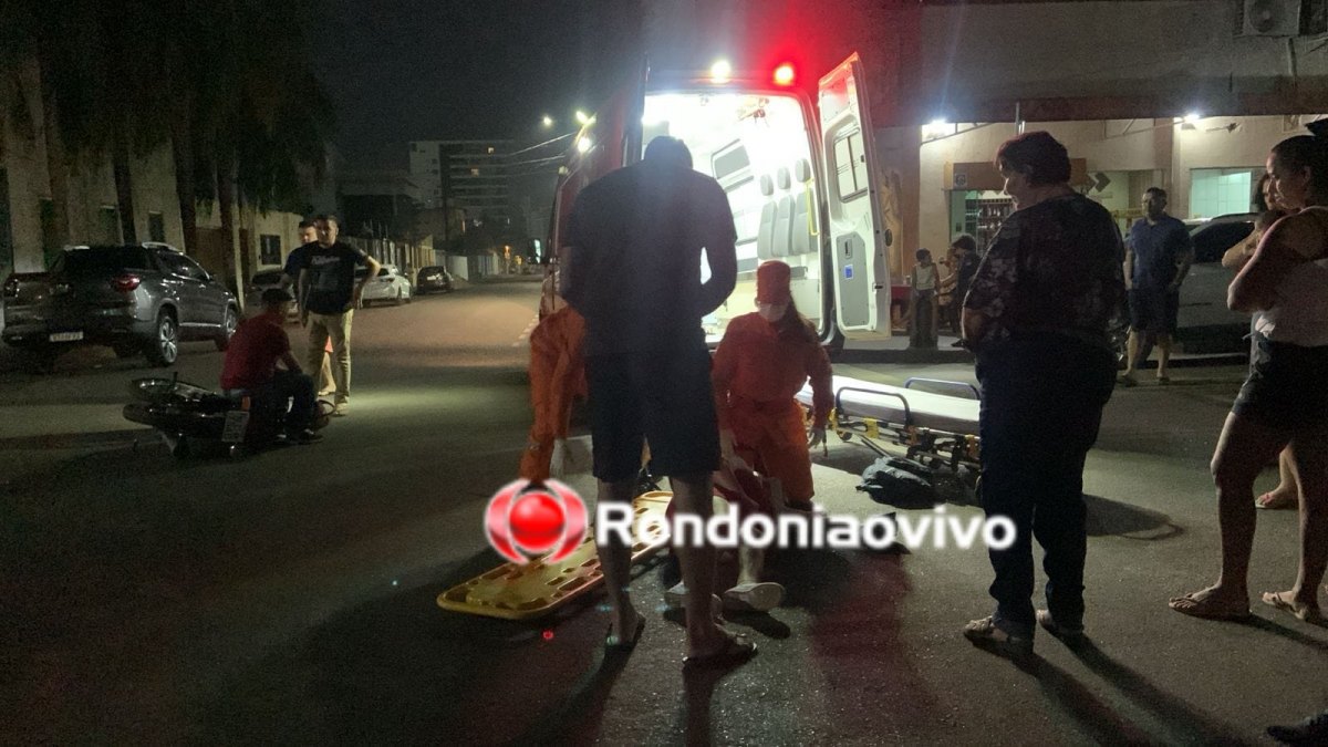 IMPRUDÊNCIA: Motorista de HB20 invade preferencial e provoca acidente com casal de moto