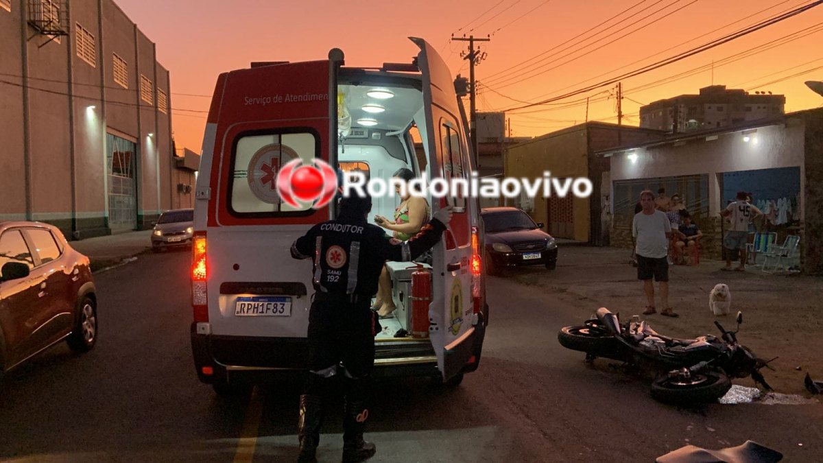 NO EMBRATEL: Entregador de água sofre grave acidente ao tentar fazer conversão 