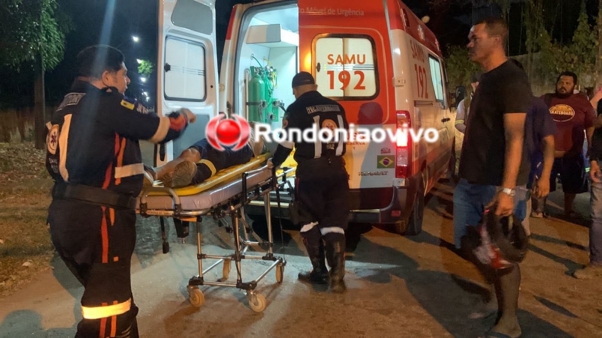 TRÊS E MEIO: Colisão entre carro e moto deixa motociclista lesionado na zona Sul