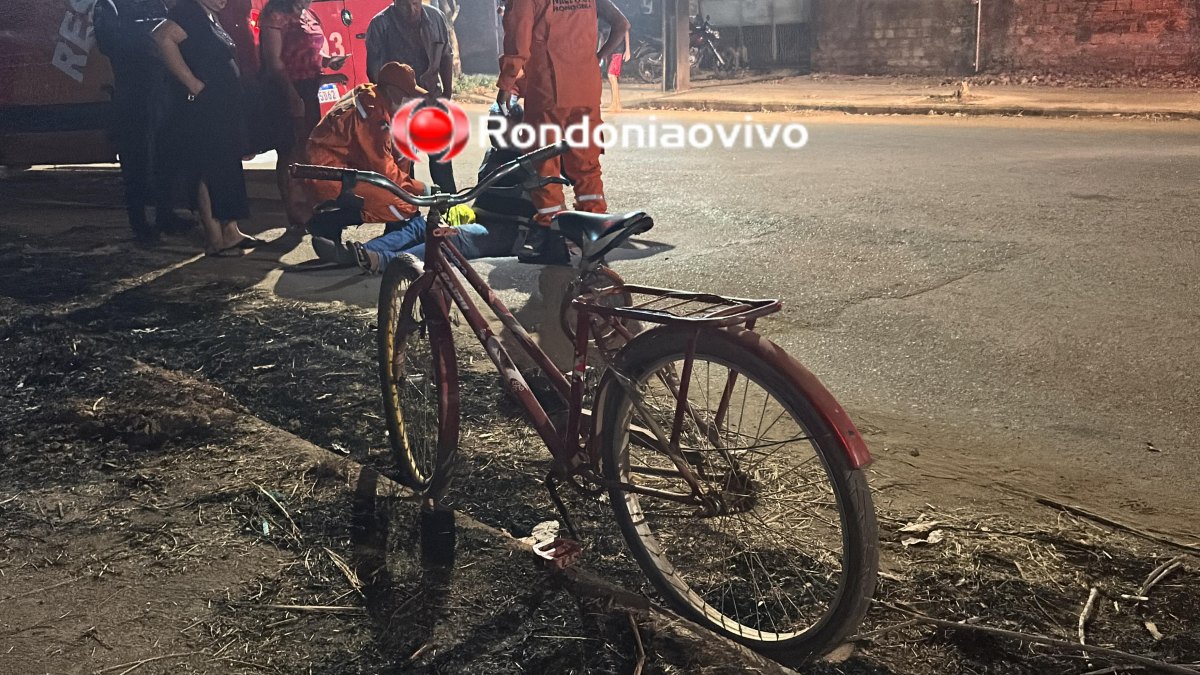 REBOCADO POR BIZ: Ciclista fica gravemente ferido após acidente ao ser puxado por moto 