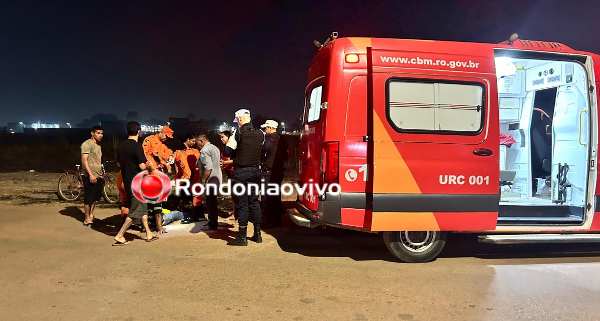 REBOCADO POR BIZ: Ciclista fica gravemente ferido após acidente ao ser puxado por moto 