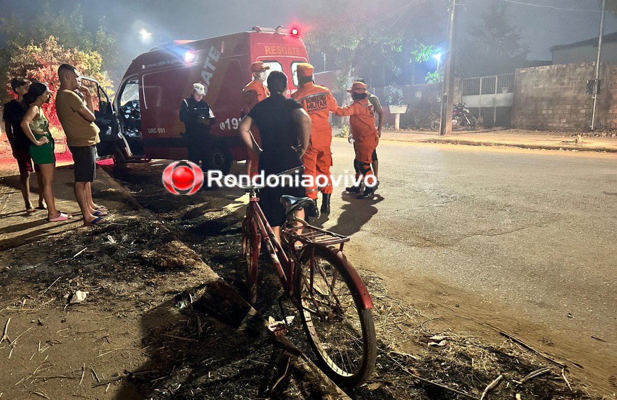 REBOCADO POR BIZ: Ciclista fica gravemente ferido após acidente ao ser puxado por moto 