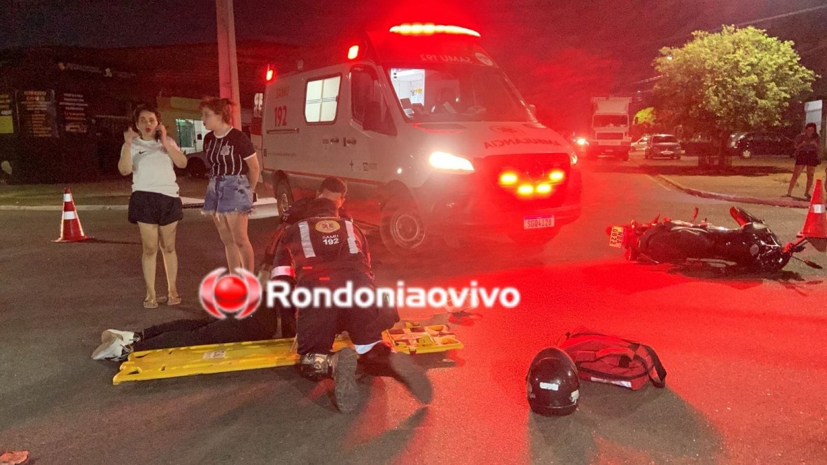 URGENTE: Duas pessoas ficam gravemente feridas após motorista causar acidente 