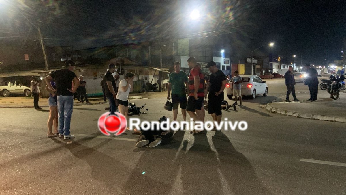 URGENTE: Duas pessoas ficam gravemente feridas após motorista causar acidente 