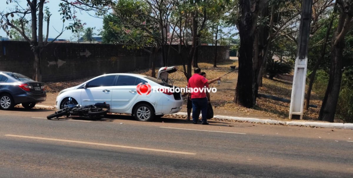 VÍDEO: Mãe e filha sofrem acidente na Avenida Jorge Teixeira