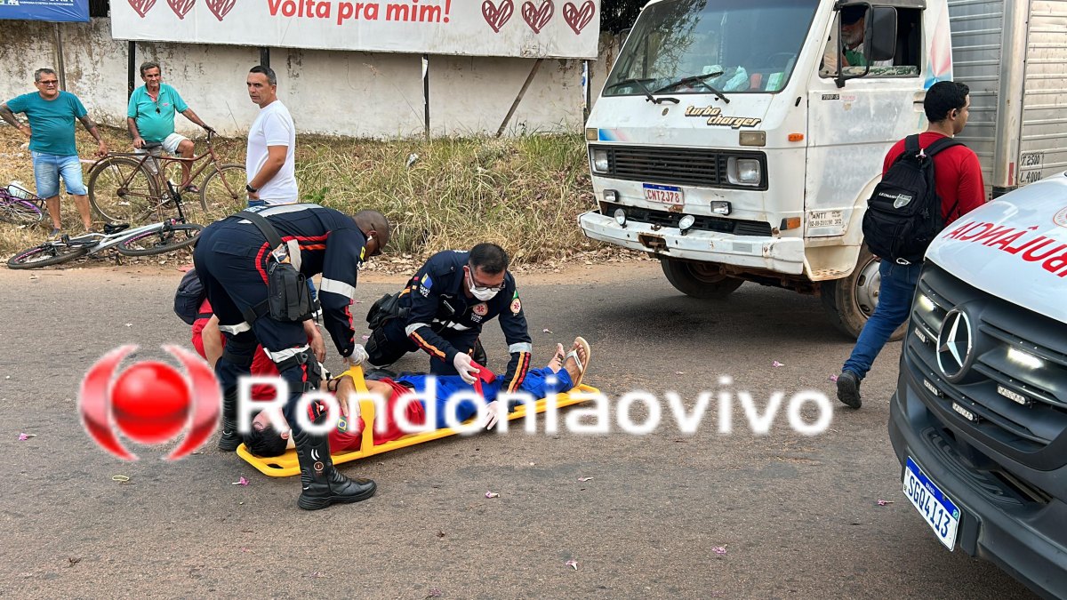 VÍDEO: Caminhão atropela ciclista na Avenida Rio de Janeiro