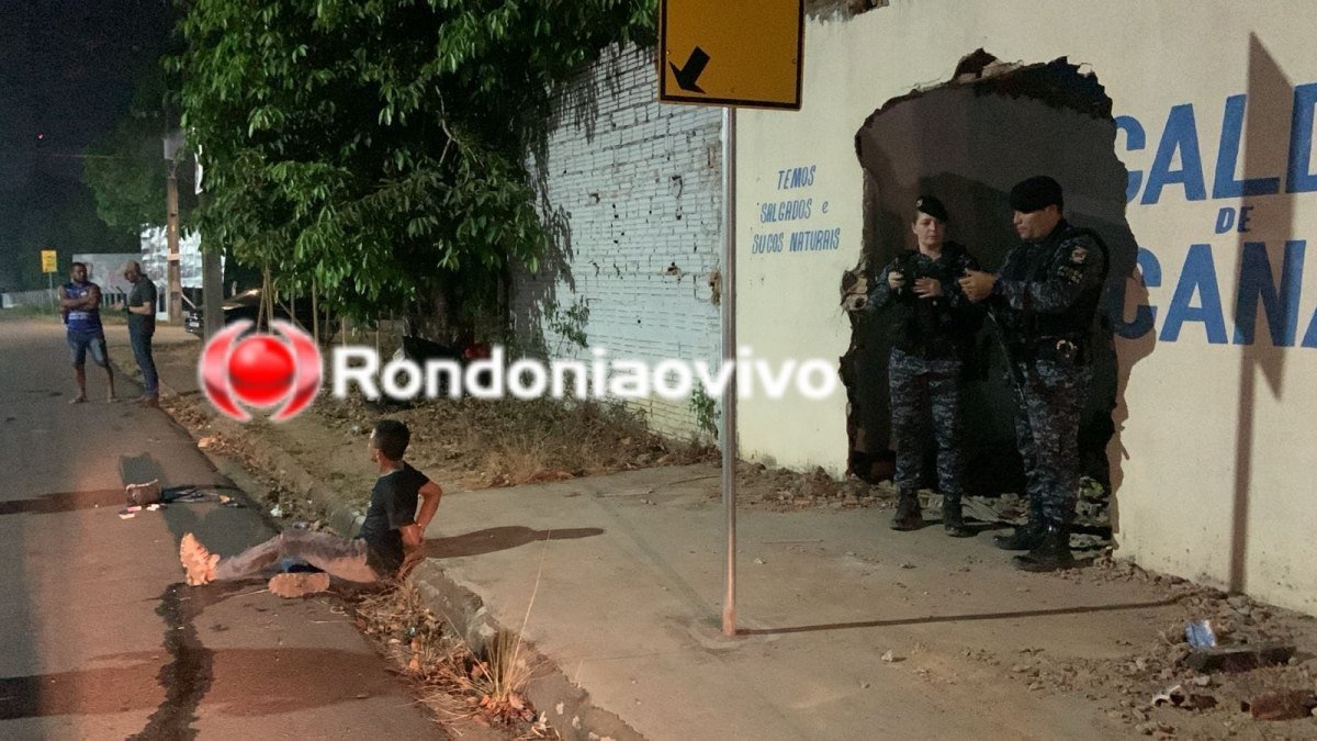 FORAGIDO: Criminosos com moto roubada se envolvem em grave acidente durante fuga