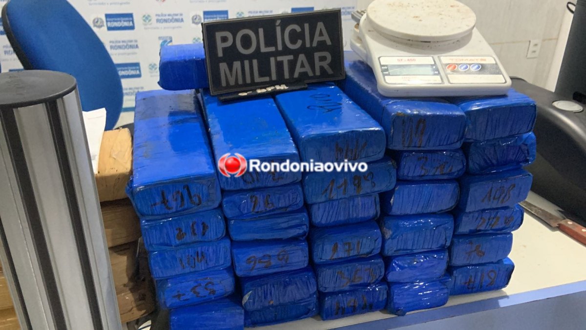 COMBATE AO TRÁFICO: Polícia Militar apreende mais de 40 quilos de drogas na zona Sul
