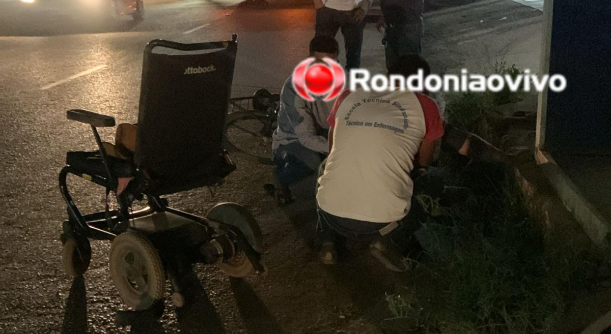 ROTATÓRIA: Cadeirante é atropelado por carro na zona Leste da capital 