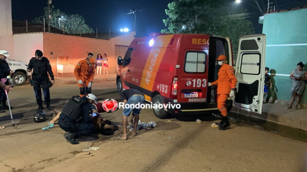 SOLTO NA RUA: 'Caramelo' atravessa na frente de moto, derruba e deixa casal com fratura 