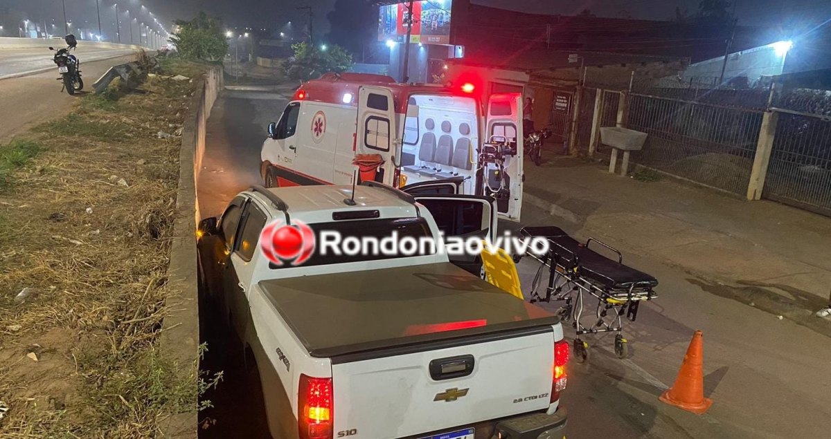 PERDEU O CONTROLE: Vídeo mostra caminhonete caindo da BR-364 na rua da Beira