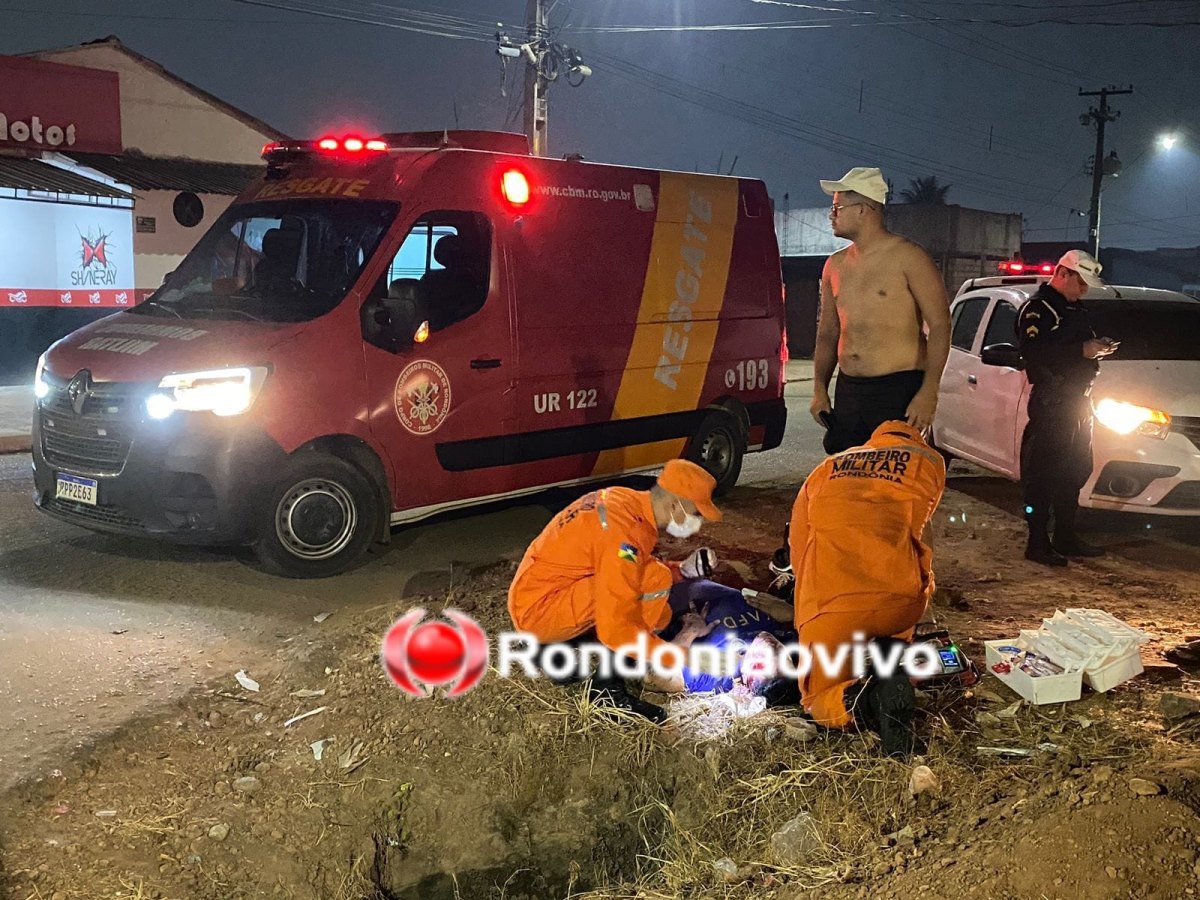 INVADIU: Motociclista fica seriamente ferido após acidente na zona Leste 