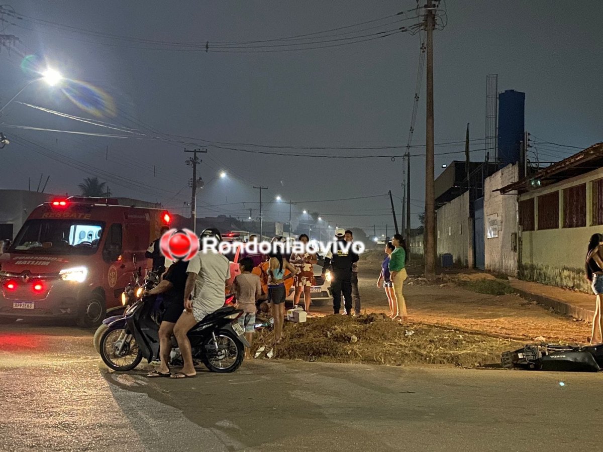 INVADIU: Motociclista fica seriamente ferido após acidente na zona Leste 