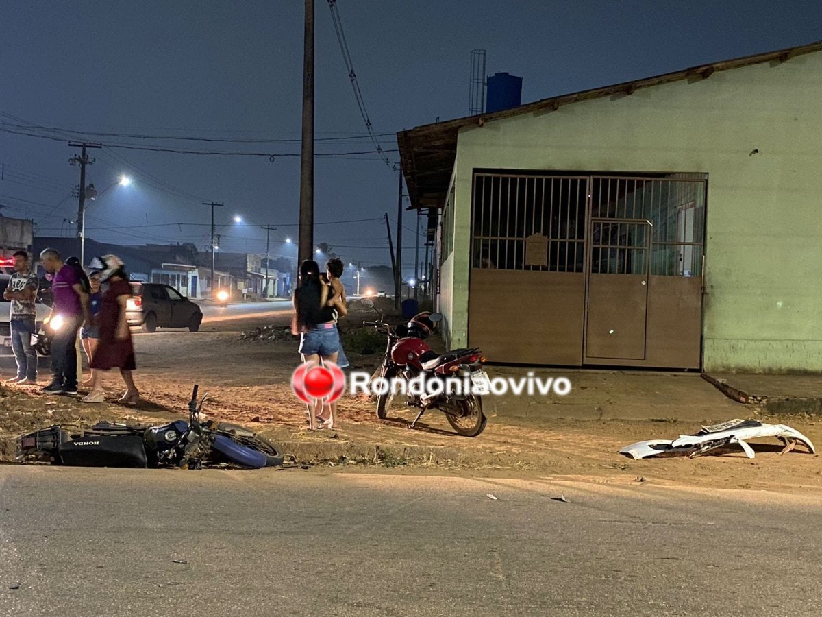 INVADIU: Motociclista fica seriamente ferido após acidente na zona Leste 