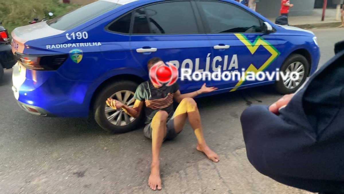 NO TUCUMANZAL: Homem surtado causa destruição em carro, aptos e leva surra da população 