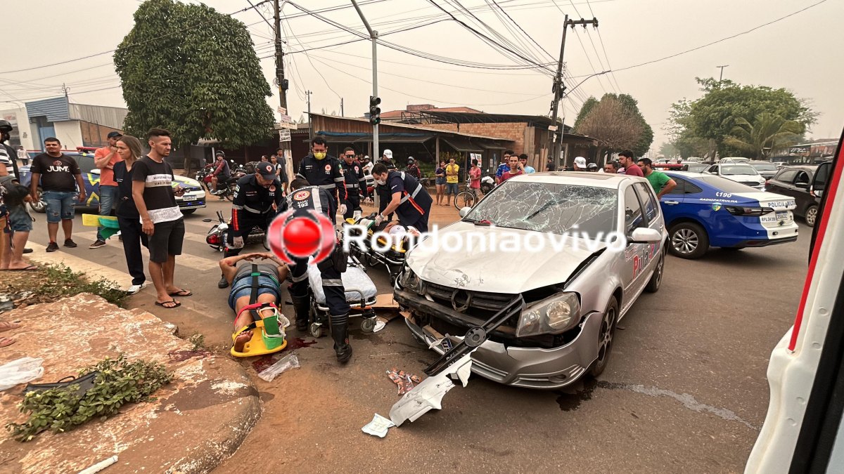 VÍDEO: Grave acidente entre motos e carro deixa vários feridos