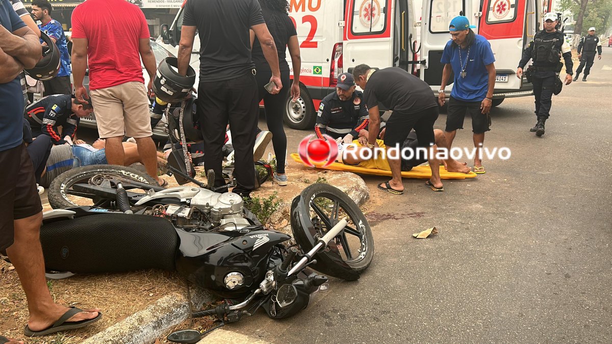 VÍDEO: Grave acidente entre motos e carro deixa vários feridos