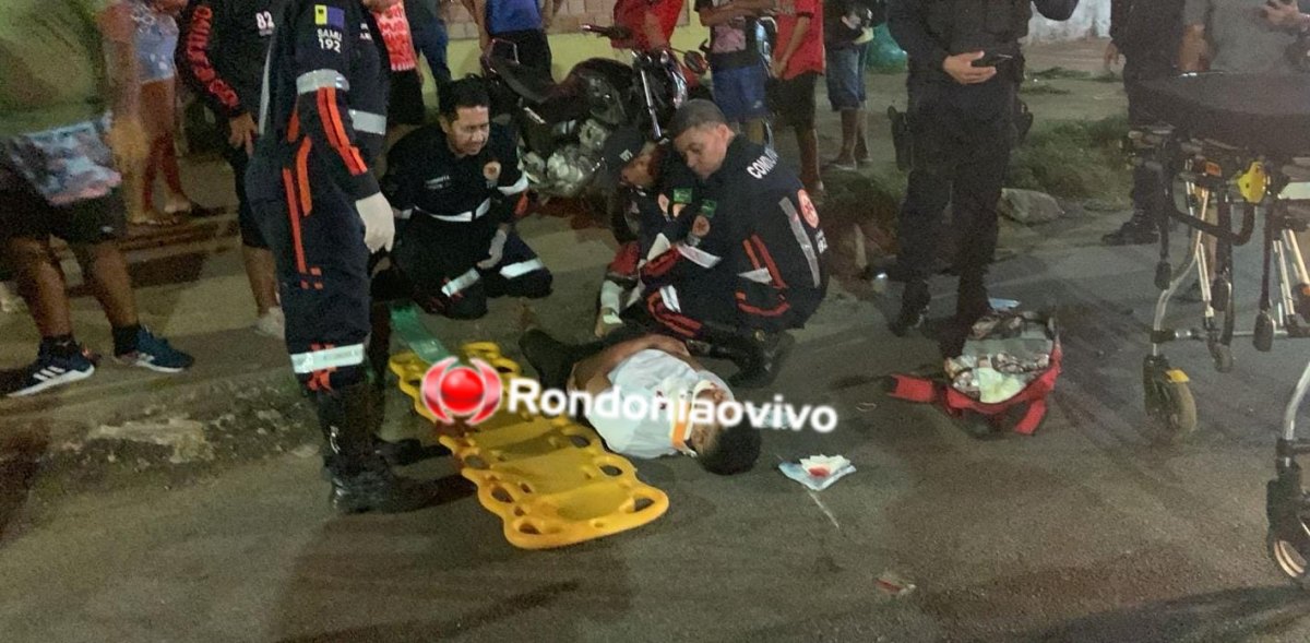 'NA RIO': Motociclista sofre grave fratura exposta após colisão com caminhonete 