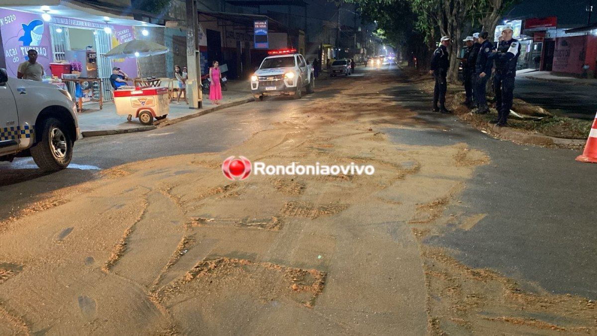 ÓLEO NA PISTA: Outro acidente é registrado em trecho da Avenida Mamoré 
